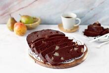 Cake au chocolat et poire