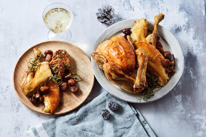 Tupperware Poulet mit Marroni und Lebkuchen 